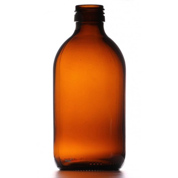 Borox Amber Cam Şişe 300 ml - Siyah Kapaklı Şişe 300cc