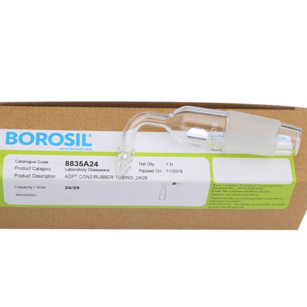 Borosil Cam Büyütme Adaptörü - Genişletme - 24/29-19/26