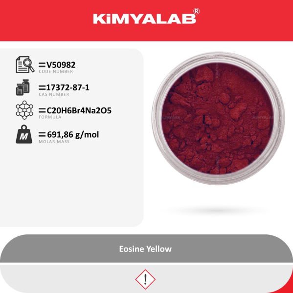 Kimyalab Eozin Sarısı 50g - Eosine Yellow For Microscopy Water Soluble