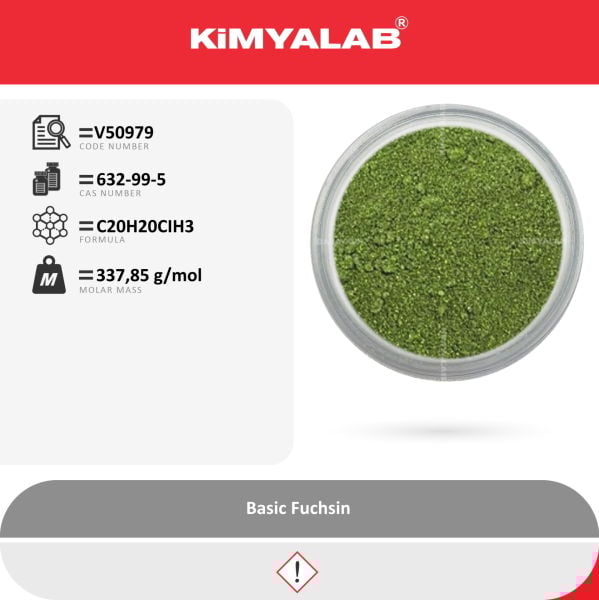 Kimyalab Bazik Fuksin 50g - Basic Fuchsin - For Microscopy