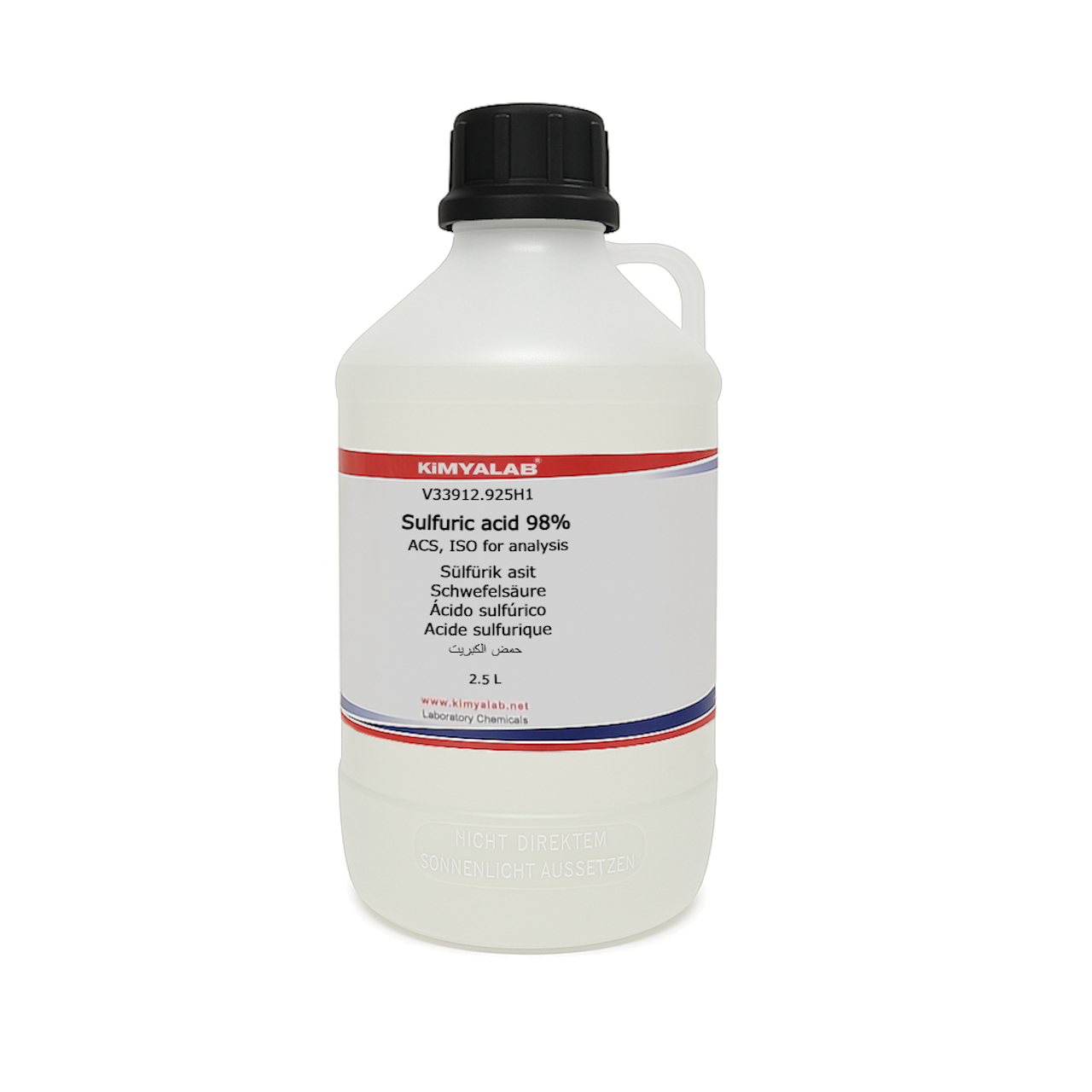 Kimyalab Sülfürik Asit %98 2.5L - Sulfuric Acid H2SO4