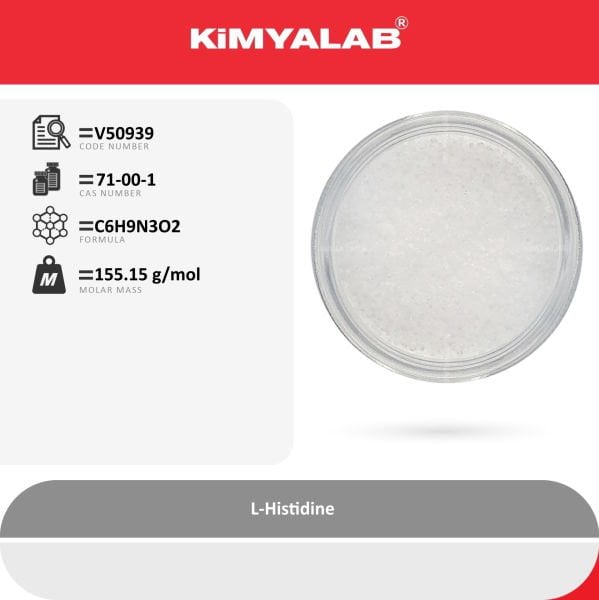 Kimyalab L-Histidin 50g -  L-Histidine For Biochemistry