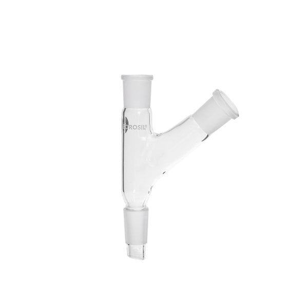 Borosil Cam Adaptör 2 Boyunlu - 45° Yukarı Açılı 19/26-19/26