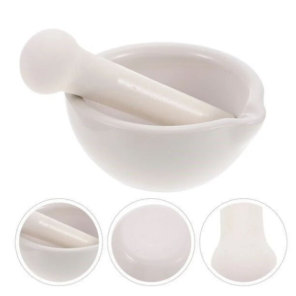Borox Porselen Havan Tokmaklı 60 mm - 1 set-paket
