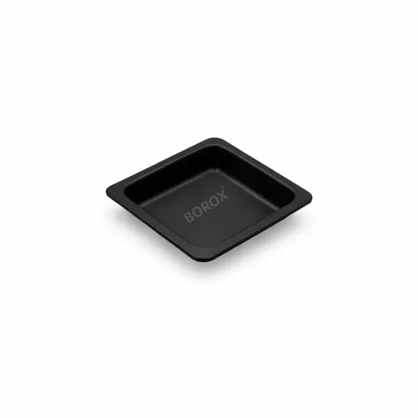 Borox PS Tartım Kabı - Plastik Kare Form 10ml - 500adet/Toptan - Siyah Renk