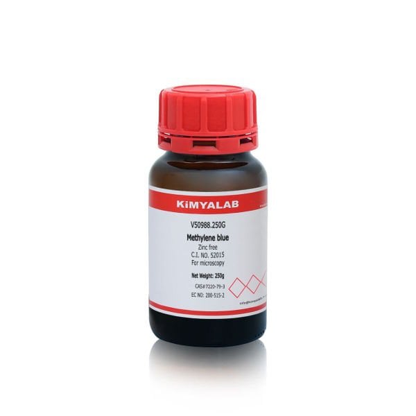 Kimyalab Metilen Mavisi Toz 250g - Methylene Blue Zinc Free For Microscopy