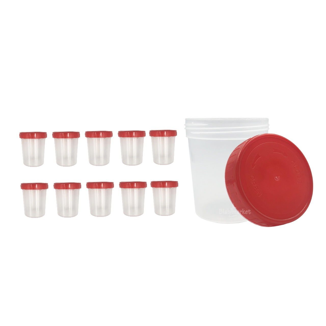İdrar Numune Kabı 100ml - Pnömatik Steril Şişe 10 Adet