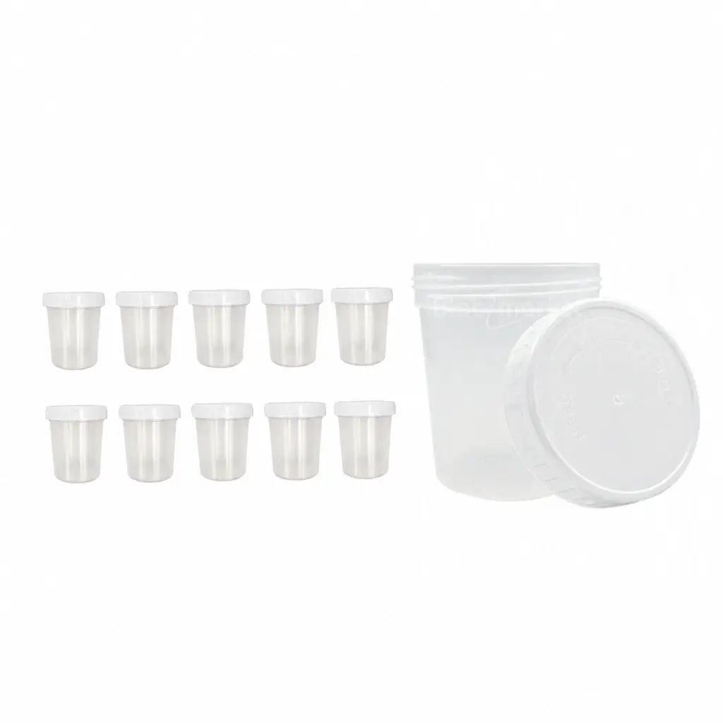 İdrar Numune Kabı 100ml - Pnömatik Steril Şişe 10 Adet