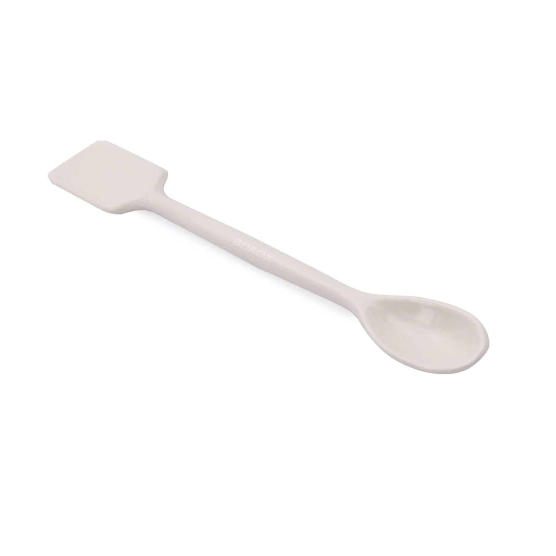 Borox Spatül 17 cm - Porselen Spatula - Laboratuvar Kaşığı
