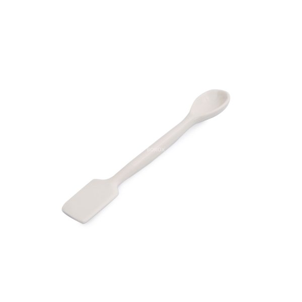Borox Spatül 17 cm - Porselen Spatula - Laboratuvar Kaşığı