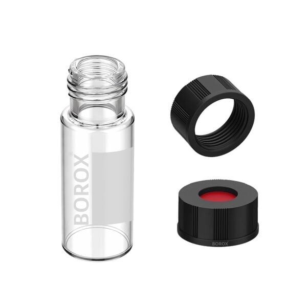 Borox Cam Vial Vida Yarıksız Kapaklı ND9 - Şeffaf 2ml - 100 Adet/Paket