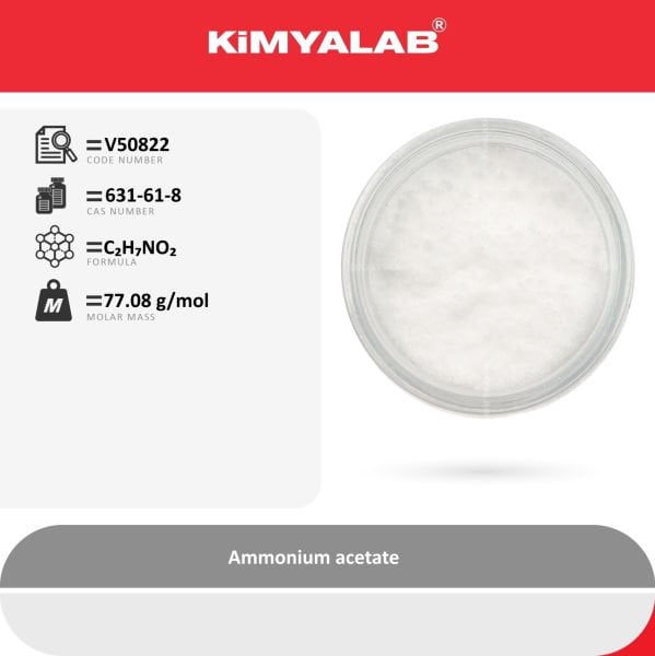 Kimyalab Amonyum Asetat - Ammonium Acetate - 4 Kg-HDPE Varil