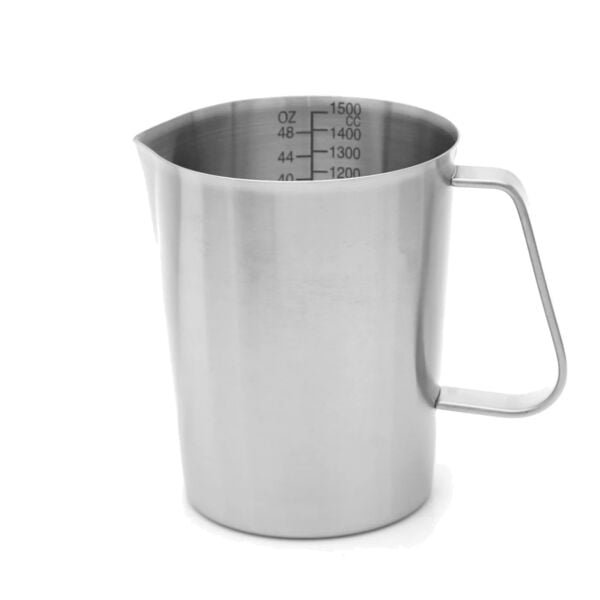 Borox Kulplu Paslanmaz Çelik Beher 1500 ml - Ölçekli Beaker