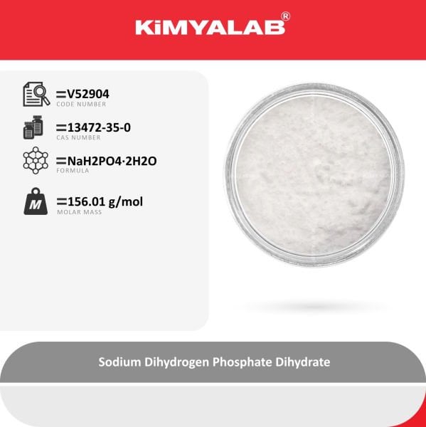 Kimyalab Sodyum Dihidrojen Fosfat Dihidrat 1 Kg - Sodium Dihydrogen Phosphate Dihydrate