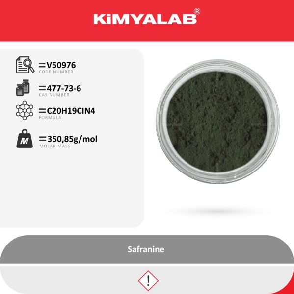 Kimyalab Safranin 50g Toz - Safranine For Microscopy