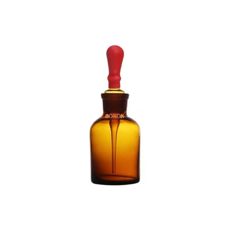 Borox Cam Damlatma Şişe 125 ml - Amber Damlalıklı Şişe 125cc