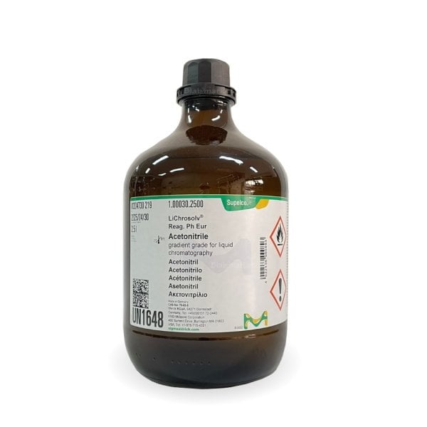 Merck 100030 Asetonitril 2.5L Acetonitrile For Liq. Chromat.