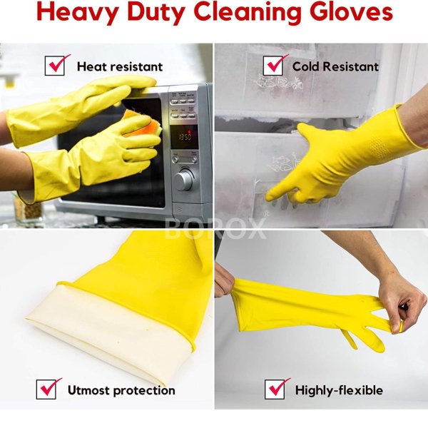 Lateks Eldiven XL - Çok Amaçlı Latex Asit Bulaşık Eldiveni