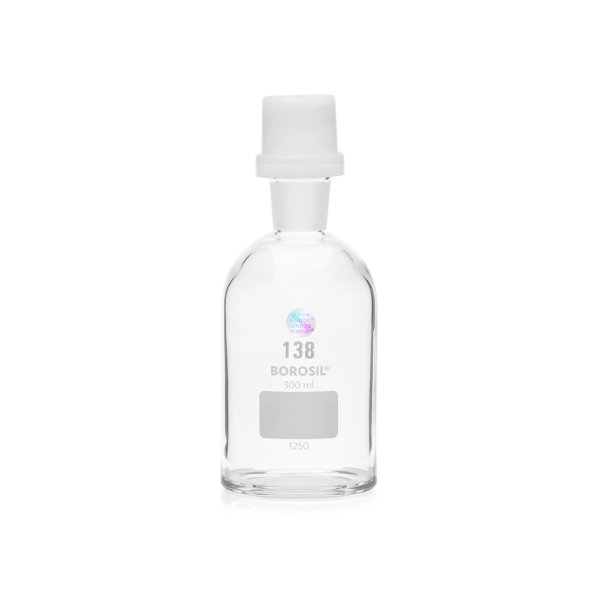 Borosil BOD Şişesi 300ml Oksijen Tayini - Cam Tıpa PE Kapak