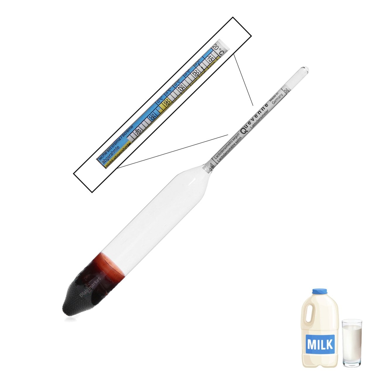 Greinorm Laktodansimetre - Süt Ölçer 1.015-1.040 g/ml