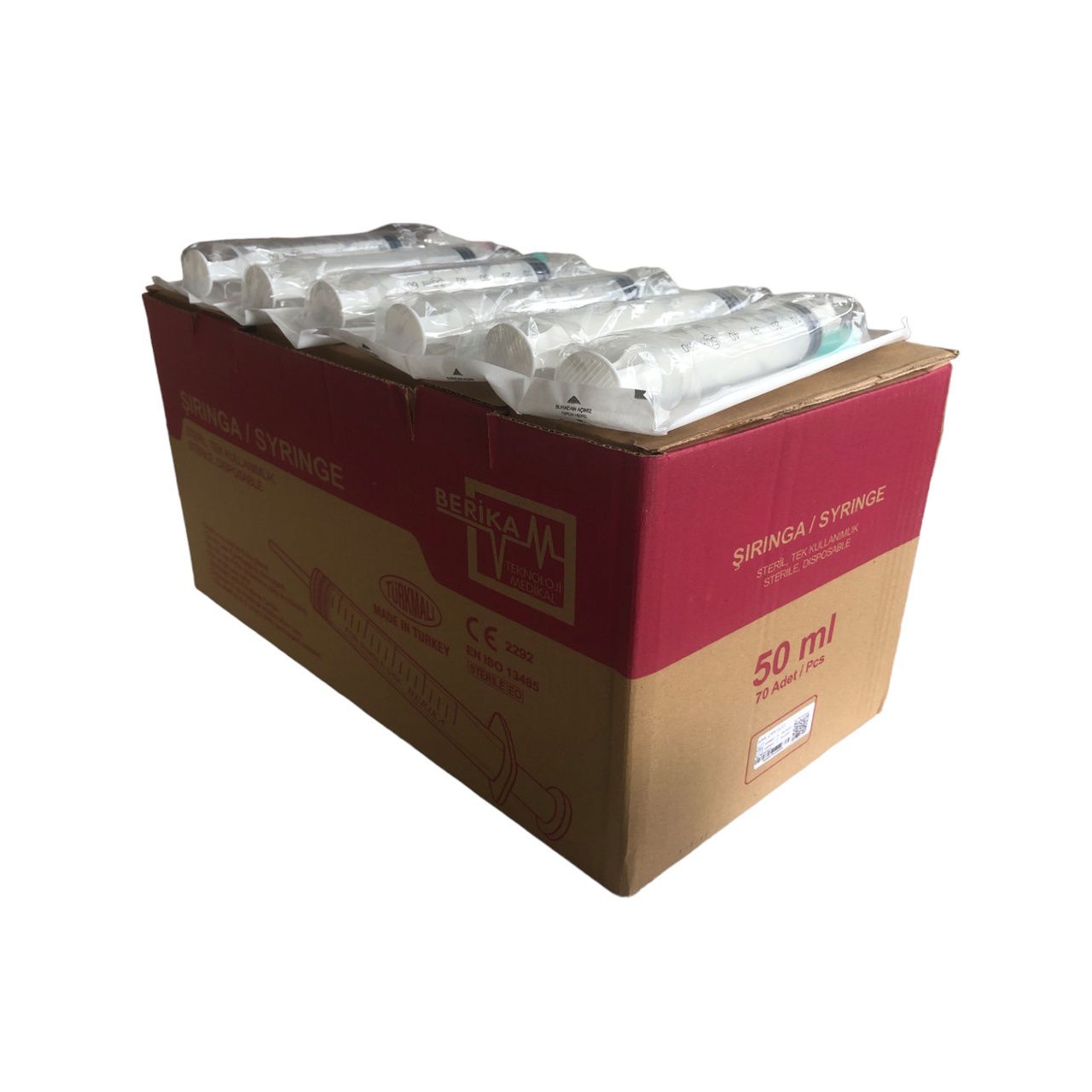 Enjektör Steril 50cc - Şırınga 50ml - Gavaj - 70Adet/paket