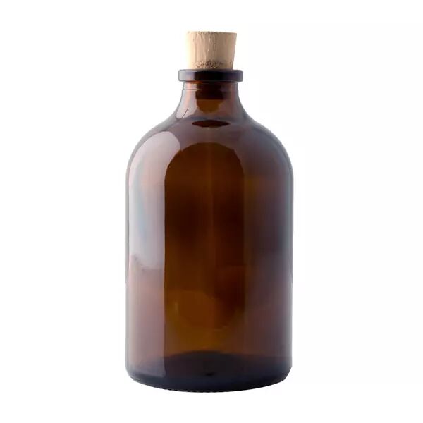 Borox Mantar Tıpalı Amber Cam Şişe - Mini Küçük Şişe 25 ml - Tıpalı Küçük Şişe 100 Adet/Paket