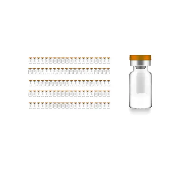Borox Kapaklı Tıpalı Cam Şişe 10ml - Crimp Vial ND20 - Şeffaf - Dibi Düz - 100 Adet/Paket