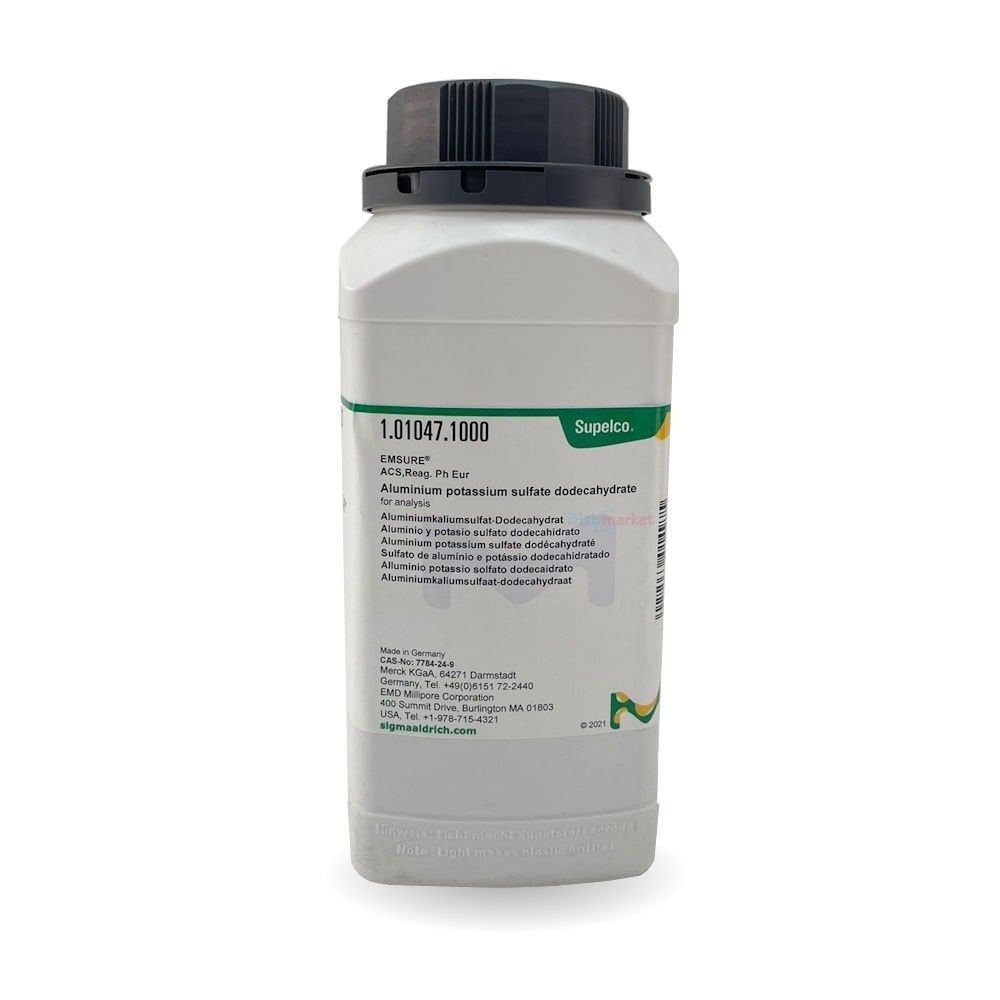 Merck 101047 Alüminyum Potasyum Sülfat 1Kg - Aluminium Potassium Sulfate Dodecahydrate Gr For Analysis Acs,Reag. Ph Eur