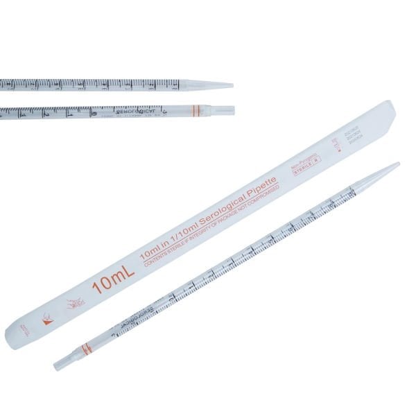 Serolojik Pipet 10ml - Steril Tek Kullanımlık 200Adet-Koli Toptan