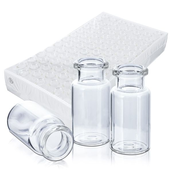 Borox Cam Vial 20 ml - Şeffaf - Crimp ND20 - 100 adet/paket