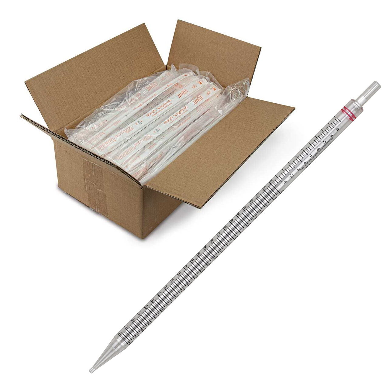 Serolojik Pipet 25ml - Steril Tek Kullanımlık 250Adet-Koli Toptan