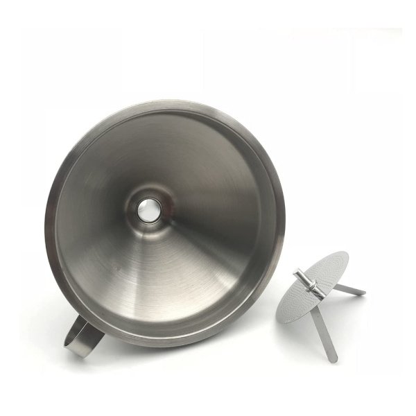 Borox Paslanmaz Çelik Huni Filtreli 110,130,150 mm - 3 Adet