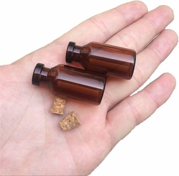 Borox Amber Cam Şişe 10ml - Crimp Vial ND20 - Dibi Düz - 100 Adet Toptan