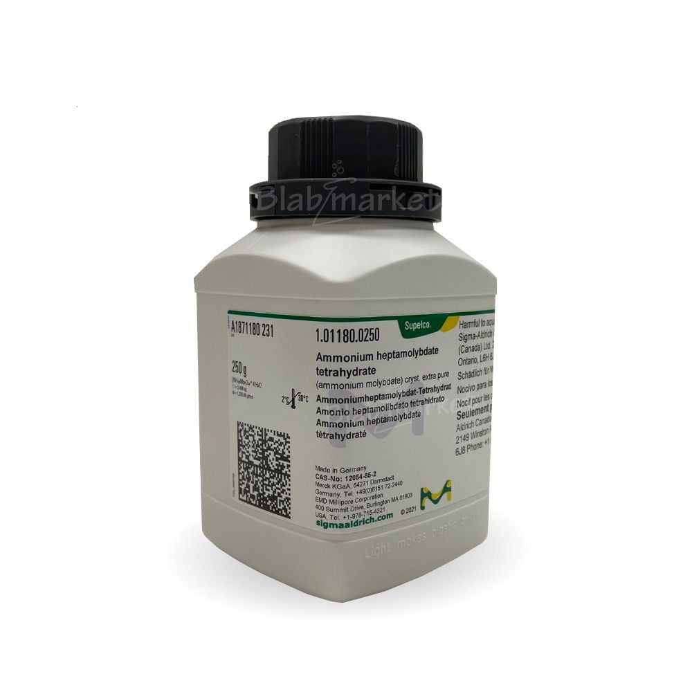 Merck 101180.0250 Amonyum Heptamolibdat Tetrahidrat 250g - Ammonium Molybdate Cryst. Extra Pure