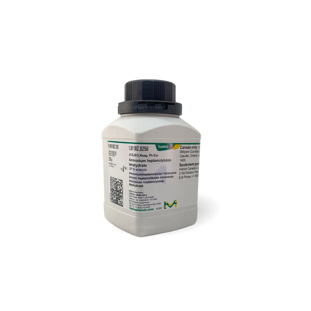 Merck 101182.0250 Amonyum Heptamolibdat Tetrahidrat 250g - Ammonium heptamolybdate tetrahydrate Gr for analysis ACS,ISO,Reag. Ph Eur
