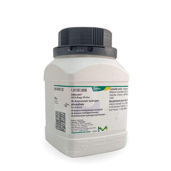 Merck 101207.0500 Amonyum Hidrojen Fosfat 500 g - di-Ammonium hydrogen phosphate for analysis EMSURE® ACS, Reag. Ph Eur