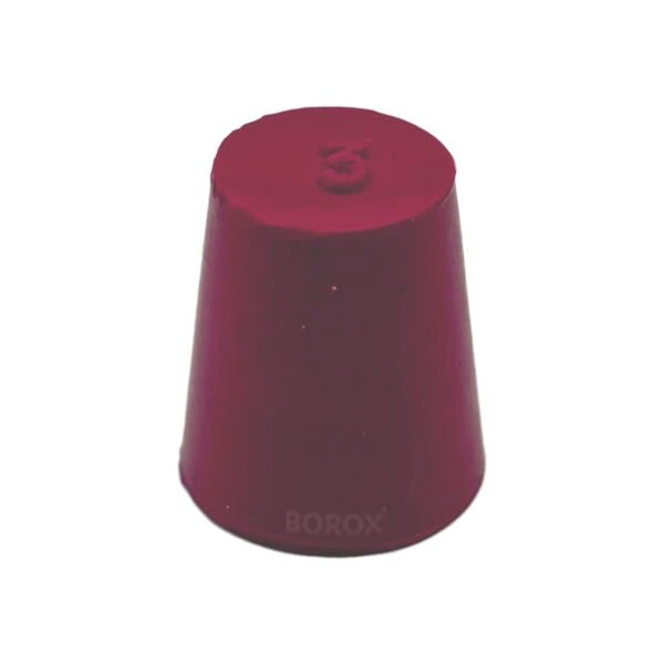 Borox Kauçuk Tıpa No 3 - 14x19x21mm - 5Adet