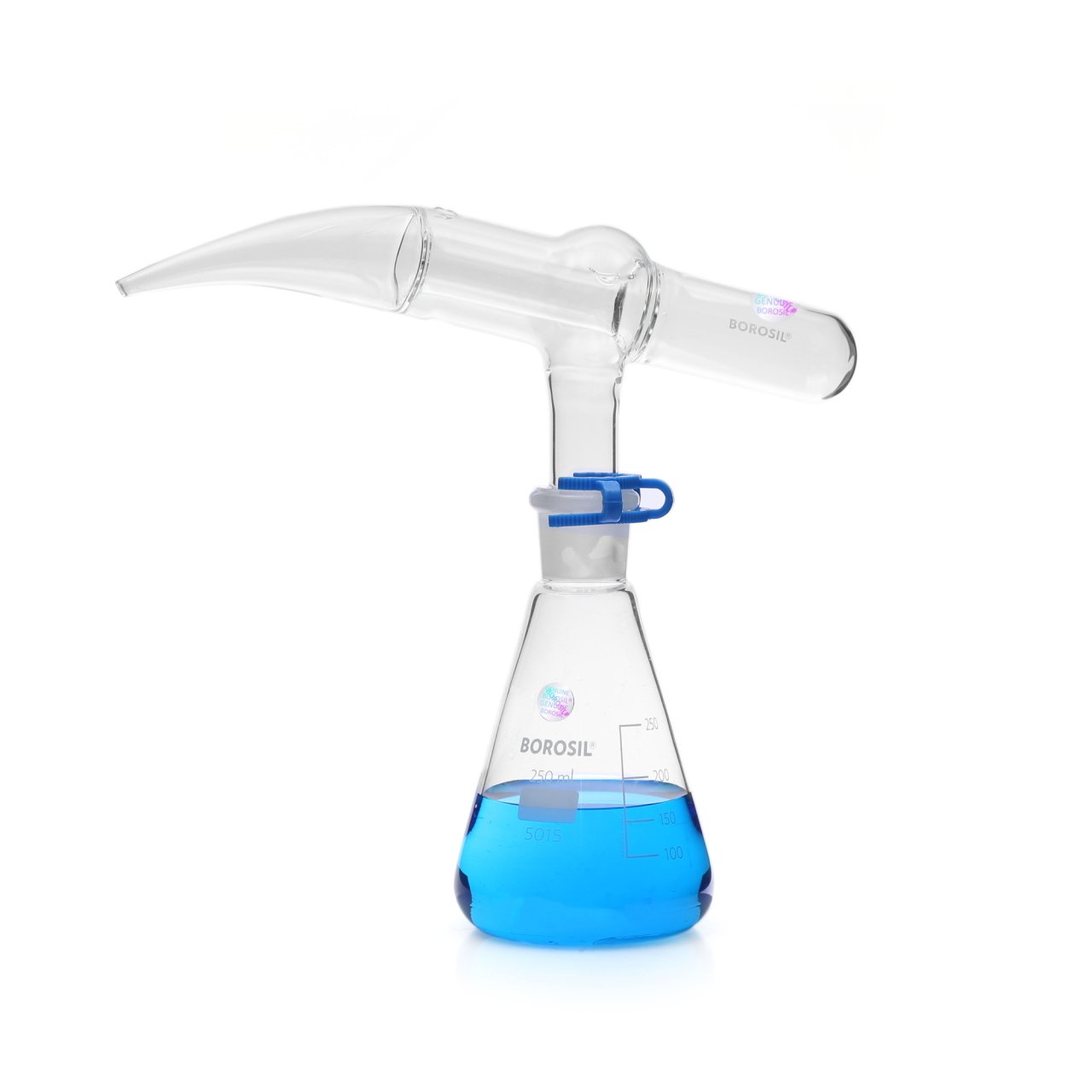 Borosil Cam Otomatik Pipet 50ml Dispenser - 250 ml Erlen Set