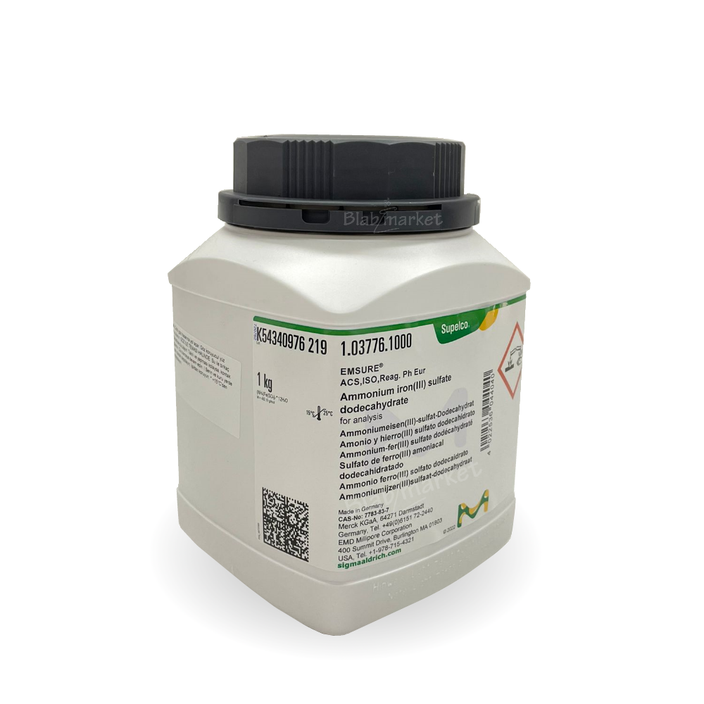 Merck 103776 Amonyum Demir Sülfat 1Kg - Ammonium İron Sulfate Dodecahydrate For Analysis Emsure®