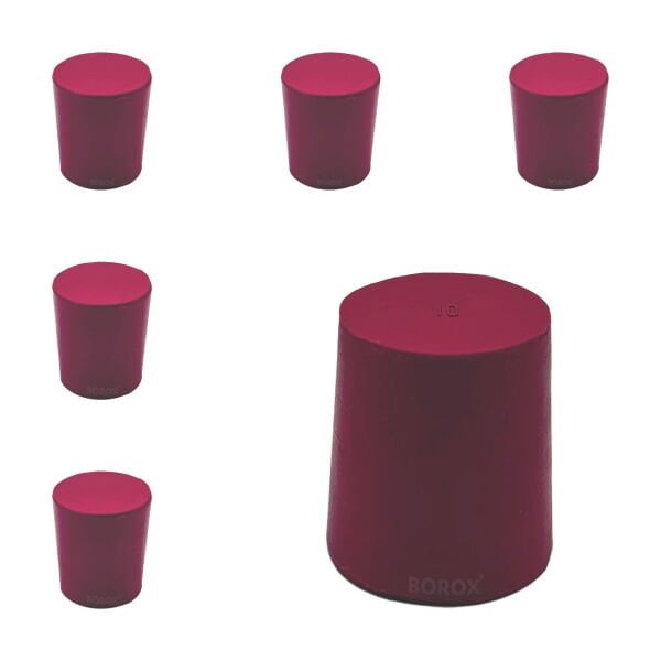 Borox Kauçuk Tıpa No 10 - 26x30x33mm NS 29/32 - 5Adet