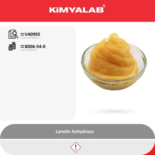 Kimyalab Lanolin - Farma Kalite - Lanolin Anhydrous - 5 Kg-HDPE Varil