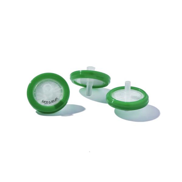 Borox Selüloz Şırınga Filtre - Non Steril 0.45µm - MCE Syringe Filter - Yeşil - 100 Adet