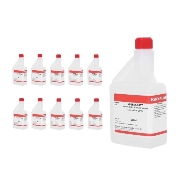 İletkenlik 1413 µS Kalibrasyon Çözeltisi - EC Metre - 500ml - 10 Adet Toptan