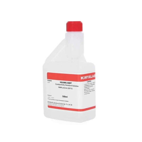 İletkenlik 5000 µS Kalibrasyon Çözeltisi - EC Metre - 500ml - 10 Adet Toptan