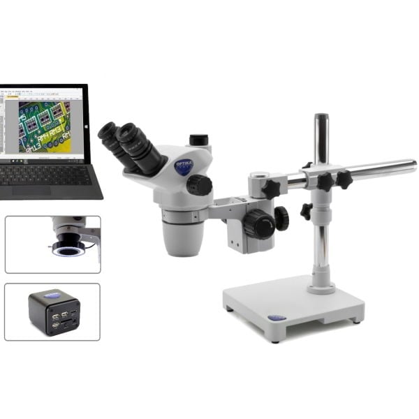 OPTIKA SZX Trinoküler Stereo Mikroskop - HDMI/USB 8MP Kamera - Dijital Zoom Mikroskobu