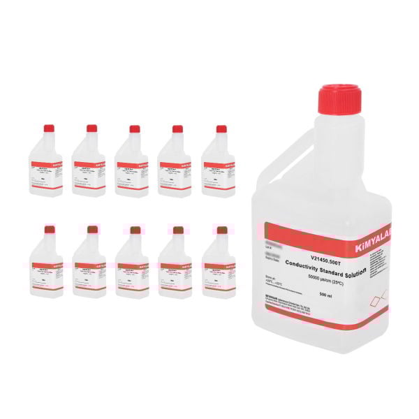 İletkenlik 50000µS Kalibrasyon Çözeltisi - EC Metre - 500ml - 10 Adet Toptan