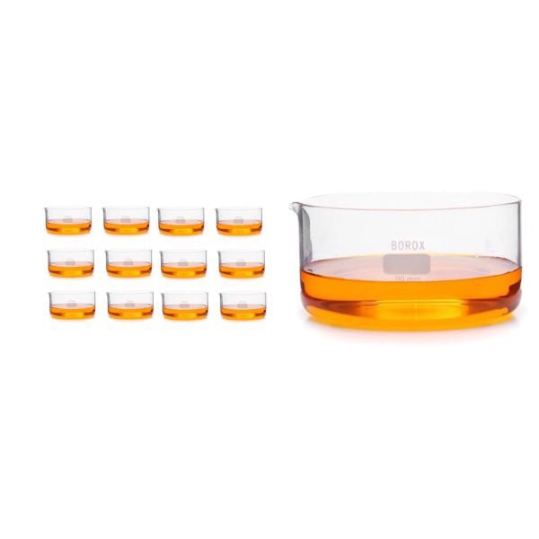 Borox Cam Kristalizasyon Kutusu 90x45mm - Kristalizuar Kabı - 12 Adet Toptan