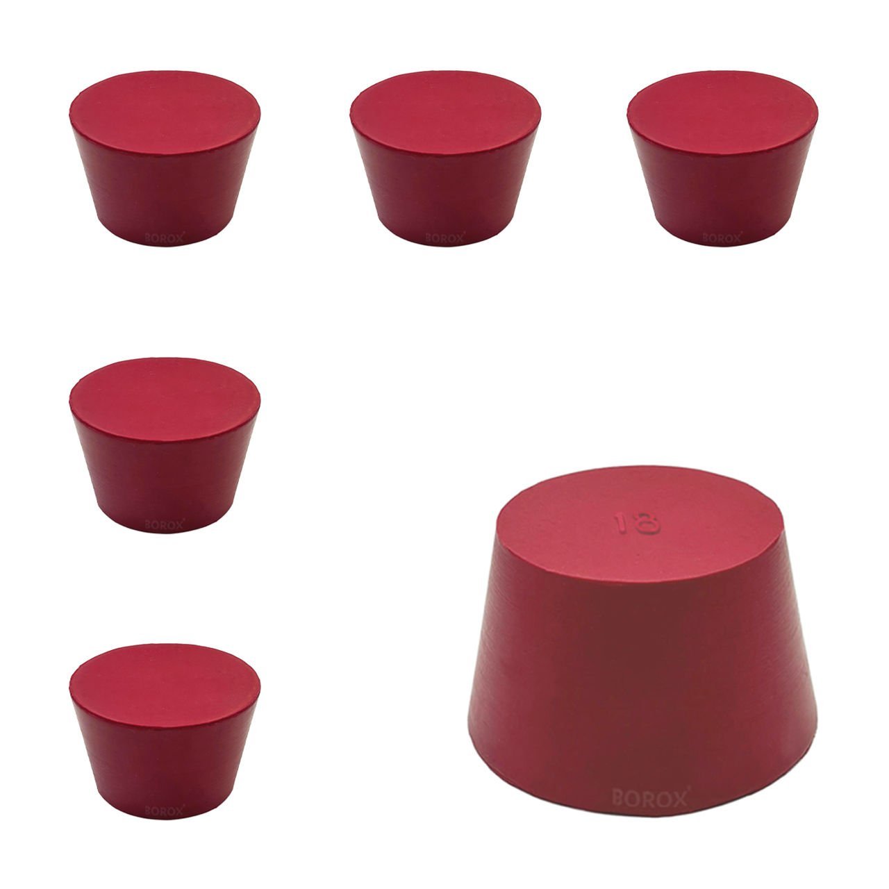 Borox Kauçuk Tıpa No 18 - 48x53,5x33,5mm - 5Adet