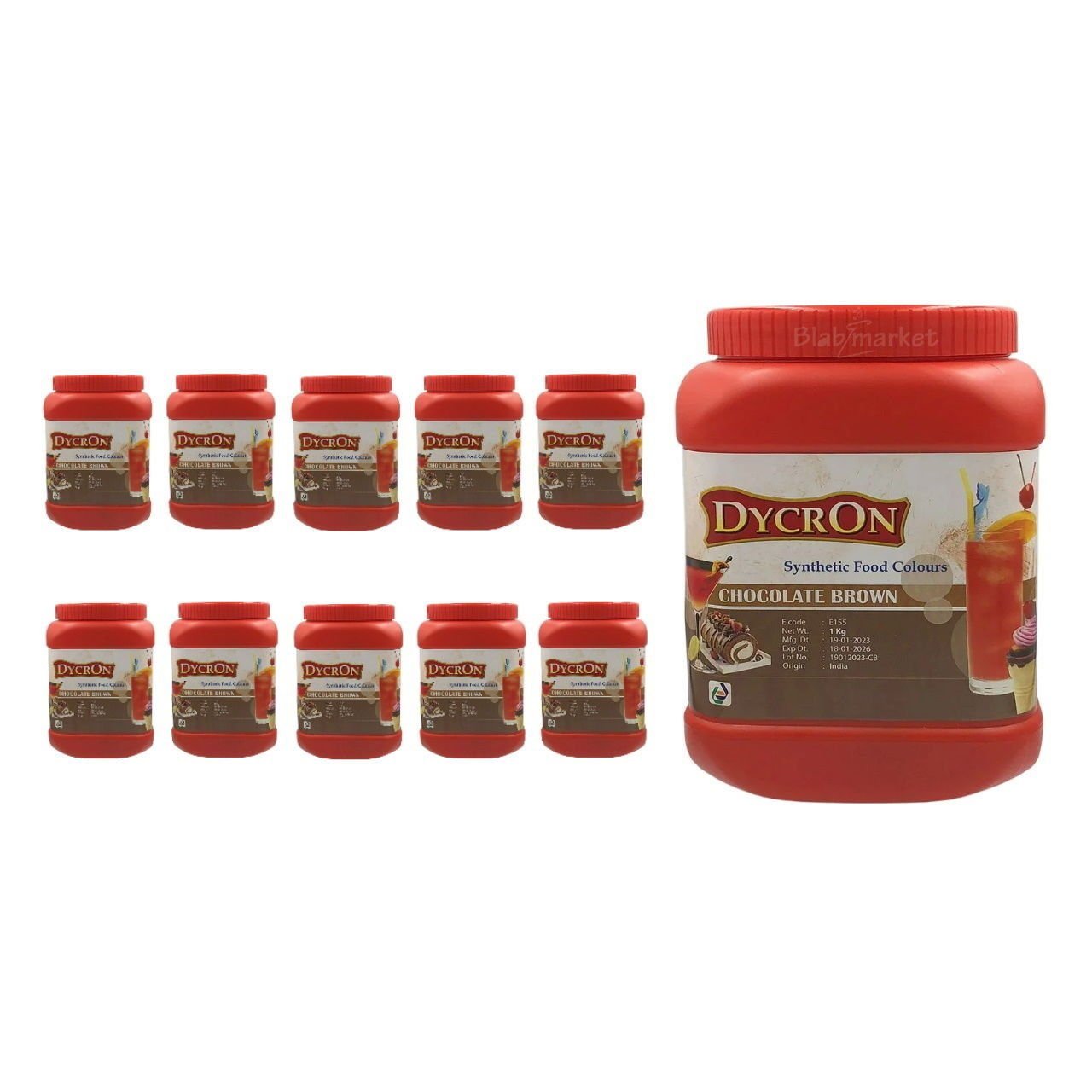 Dycron Chocolate Brown - E155– Kahverengi Sentetik Gıda Boyası - Toz Renklendirici - 10 Adet Toptan