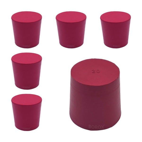 Borox Kauçuk Tıpa No 20 - 51x60x56,5mm NS 50/42 - 5Adet